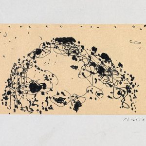 1963: Cortina | Tusche auf Papier (13,4 x 20,9 cm)