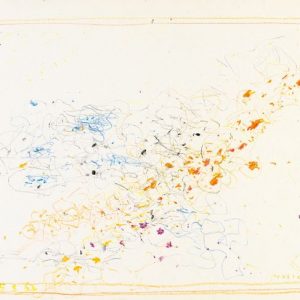 1962: Cortina | Buntstifte auf Papier (24,7 x 34,7 cm)