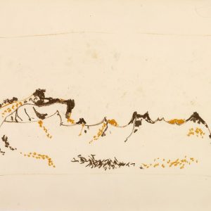 1967: Dalmatinische Landschaft| Pastell-Buntstifte auf Papier (50,2 x 65,8 cm)