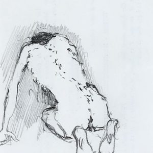 ca. 1989-90: Wir sind nicht die Letzten | Bleistift auf Papier (13,5 x 10,5 cm)
