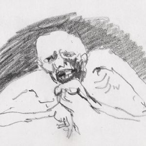 1971: Wir sind nicht die Letzten | Bleistift auf Papier (13,4 x 21 cm)