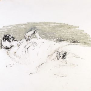 1971: Wir sind nicht die Letzten | Ölpastell auf Papier (56,5 x 75,5 cm)