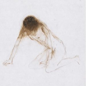 1973: Wir sind nicht die Letzten | Ölpastell auf Papier (18,5 x 14,2 cm)