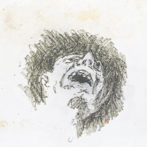 1973: Wir sind nicht die Letzten | Ölpastell auf Papier (29 x 24,5 cm)