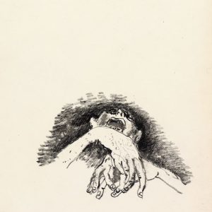 1974: Wir sind nicht die Letzten | Ölpastell auf Papier (26,5 x 17,6 cm)
