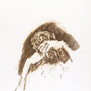 1975: Wir sind nicht die Letzten | Ölpastell auf Papier (38,5 x 28 cm)