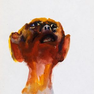 1974: Wir sind nicht die Letzten | Aquarell auf Papier (18,7 x 13,9 cm)