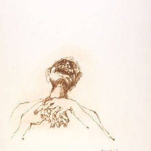 1975: Wir sind nicht die Letzten | Ölpastell auf Papier (55 x 51,3 cm)