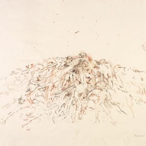 1987: Wir sind nicht die Letzten | Aquarell auf Papier (50 x 68,3 cm)