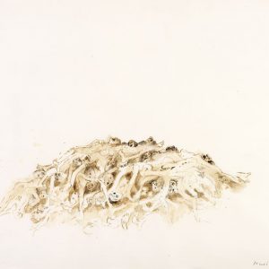 1987: Wir sind nicht die Letzten | Aquarell auf Papier (56,3 x 76,4 cm)