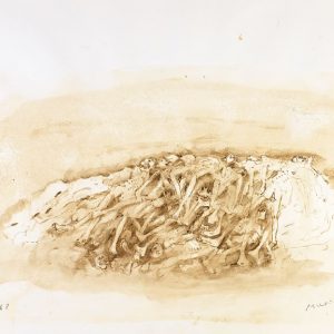 1988: Wir sind nicht die Letzten | Aquarell auf Papier (56 x 76,5 cm)