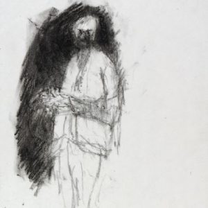 1989: Selbstporträt | Ölpastell auf Papier (27,1 x 20,9 cm)
