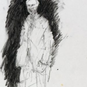 1989: Selbstporträt | Ölpastell auf Papier (27,1 x 20,5 cm)