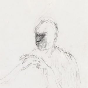 1991: Selbstporträt | Bleistift auf Papier (29,5 x 20,5 cm)