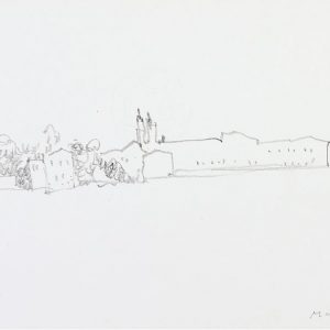 1980: Venedig | Bleistift auf Papier (21 x 29,7 cm)