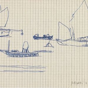 1947: Venezia | Kugelschreiber auf kariertem Papier (13,8 x 18,8 cm)