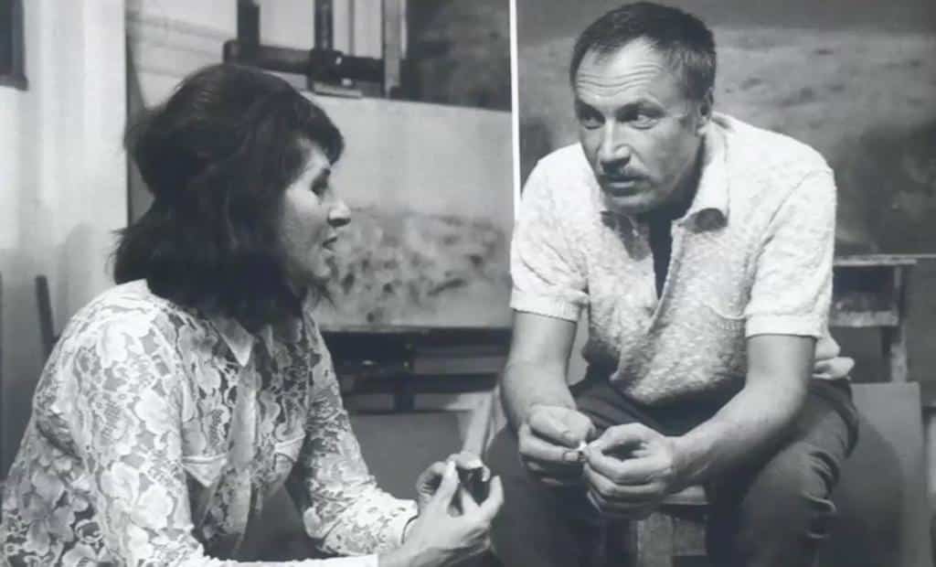 Zoran Music mit seiner Frau Ida Barbarigo-Cadorin